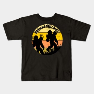 Funny Quitcherbitchin! Hiking Big Foot Camping Kids T-Shirt